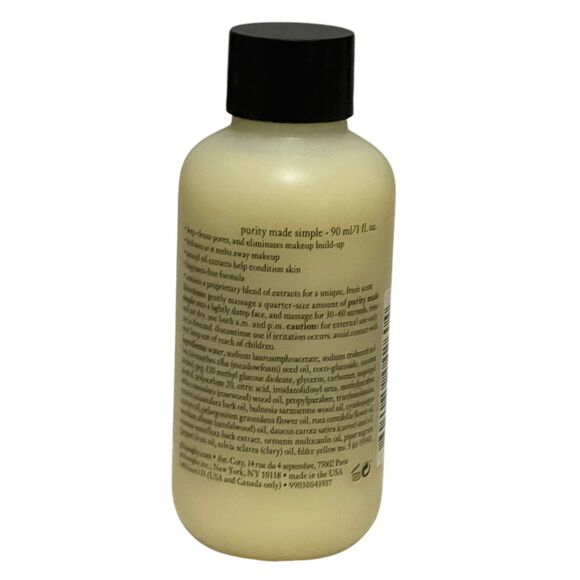 Philosophy Purity Made Simple Facial Cleanser One Step 3 fl oz New Sealed - Picture 2 of 5